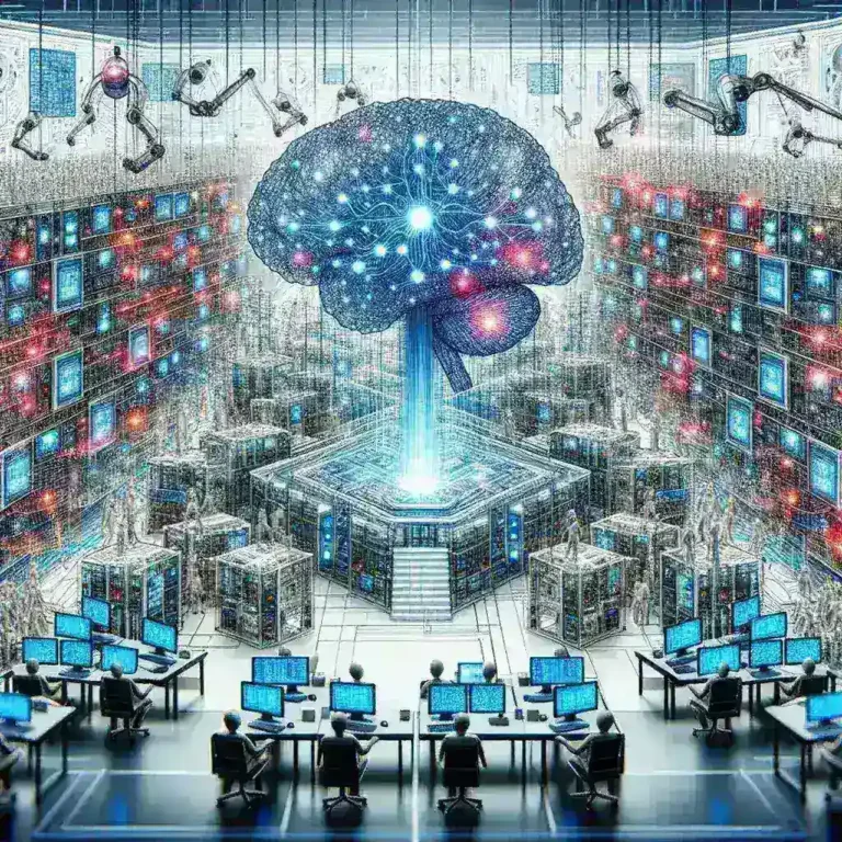 "Image of Nvidia CEO presenting the AI Factory Infrastructure vision at Computex 2023 keynote, showcasing innovative AI technology and future applications."