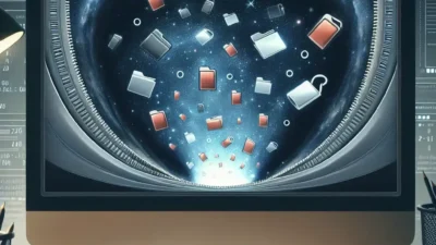 "Recover deleted ZIP files on Mac: Step-by-step guide showcasing screen instructions for file recovery process."
