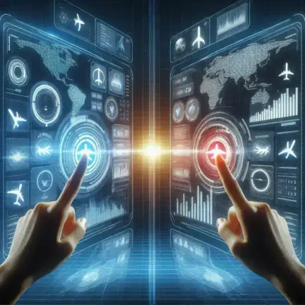"Comparison of Skyscanner and Google Flights interfaces showcasing flight search results for budget travel options in 2025."