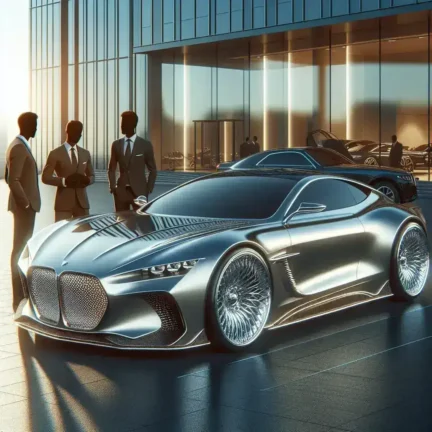 "Close-up of Afeela Car showcasing its sleek design and cutting-edge technology, highlighting the high price point that has sparked industry discussion."