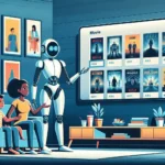 "Amazon Prime Video showcasing AI-powered Binge Mode recommendations interface on a smart TV screen, highlighting popular shows and tailored viewing options for U.S. users."