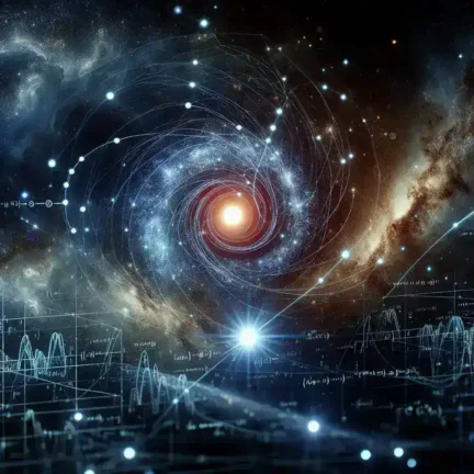 "Visual representation of AI algorithms simulating potential habitability in binary star systems, showcasing celestial bodies, star formations, and planetary orbits in a cosmic environment."