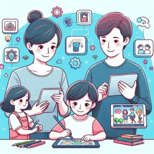 "AI-powered parental dashboard in Messenger Kids app, showcasing features for monitoring and managing children's online interactions, designed to enhance safety for kids in the U.S."