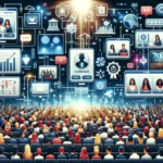 "Comparison chart of top virtual event hosting platforms, illustrating key features, pricing, and user ratings for selecting the best solution for digital events."