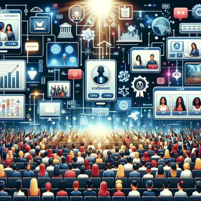 "Comparison chart of top virtual event hosting platforms, illustrating key features, pricing, and user ratings for selecting the best solution for digital events."