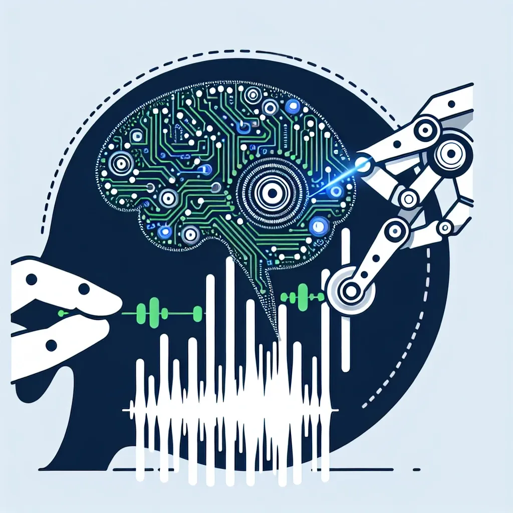 "AI-powered automatic audio cleanup tool interface showcasing sound wave visualization and noise reduction features for enhancing audio quality."